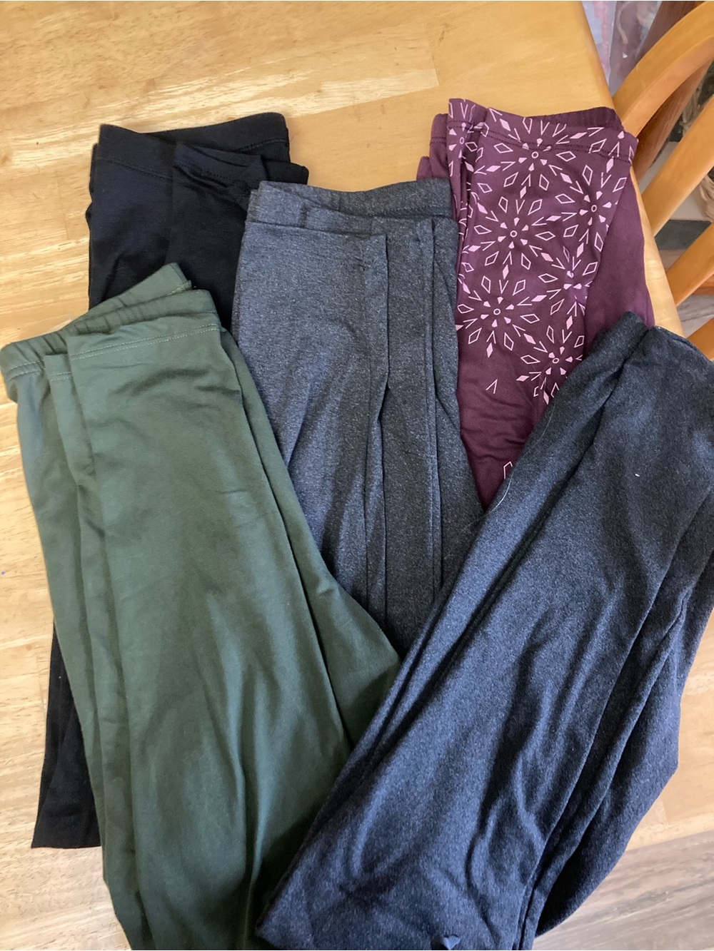 Women’s Everyday Ponte & Knit Leggings - Black, Olive, Charcoal, Burgundy